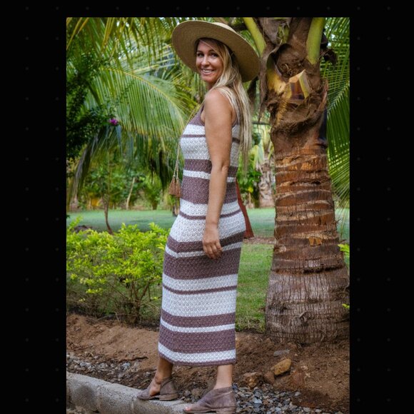 Beachly - Santorini Knit Dress - Sandy Stripe - Picture 1 of 4